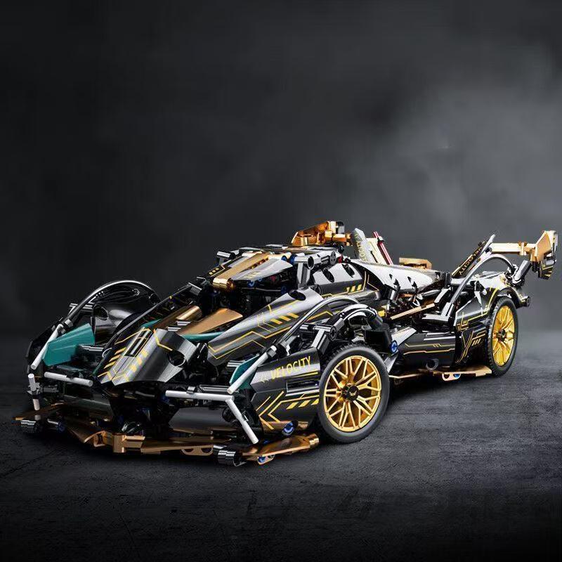 1690 detaļu V12 modeļa automašīnas konstruktoru