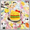 50 Sheets of 3D Sanrio Dessert Stickers for Journals and Stationery