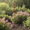 Garden Stake with Water Bowls Rustic Tiered Bird Bath Freestanding for Gardeners
