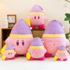 Star Kirby Plush Toy With Sleep Cap Cartoon Cute Doll Gift For Girls And Boys