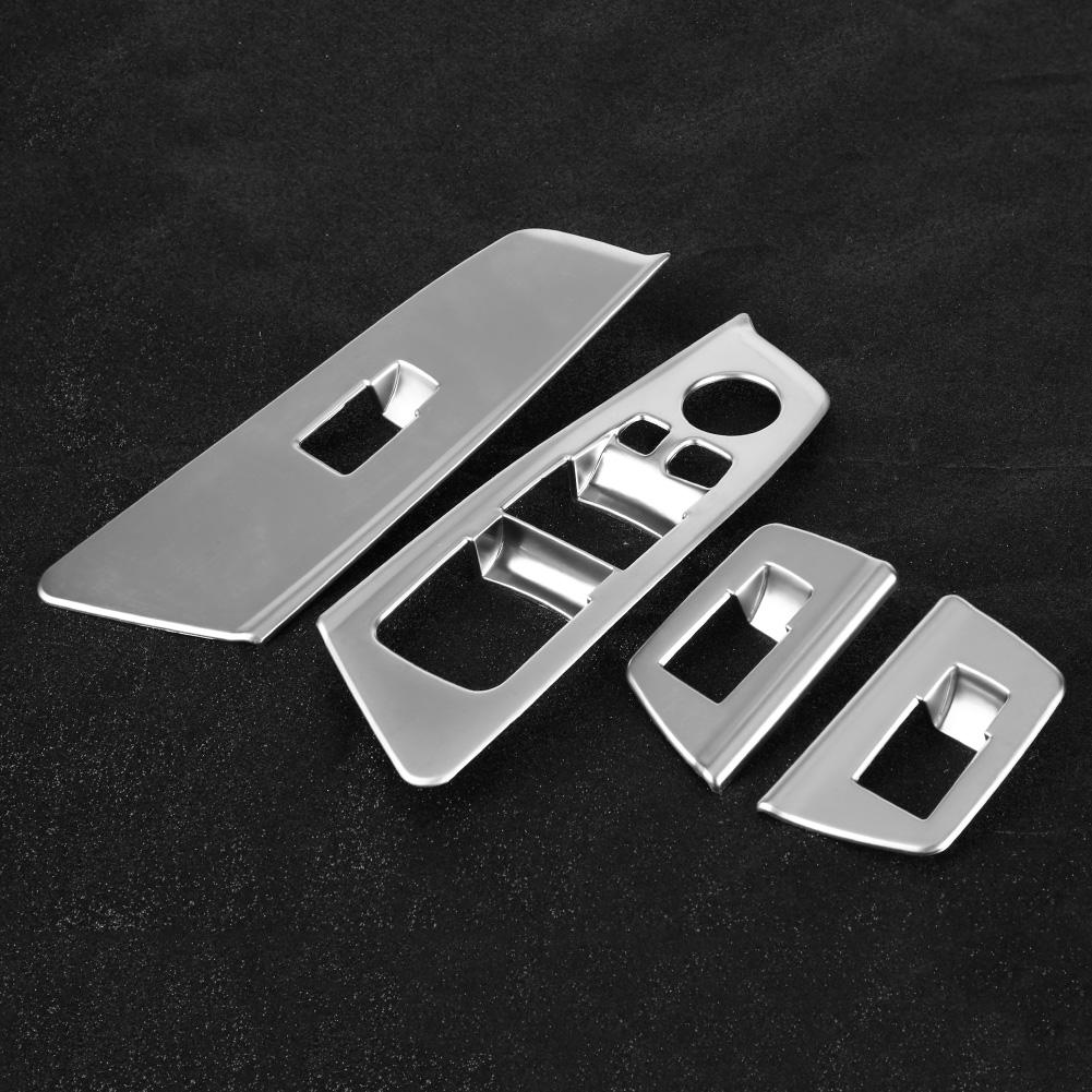 4pcs Car Window Switch Lift Button Frame Cover Trim for BMW 5 Series G30 2017 2018