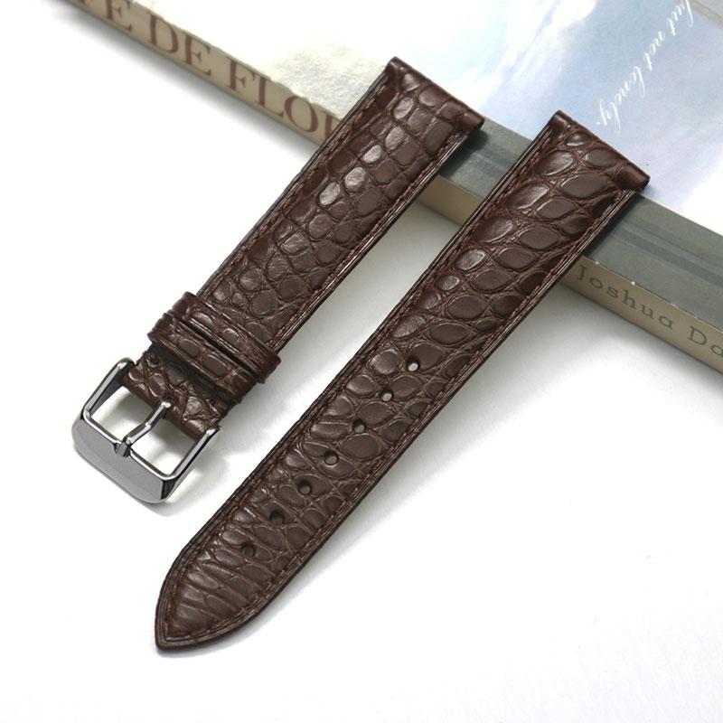 13 14 16mm 18mm 19mm 20mm Thin Soft crocodile leather strap For Longines L4 L2 VC MIDO Cartier Pin buckle brown blue WatchBand