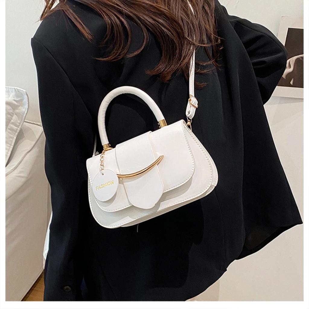 Ladies' Bag, Shoulder Bag, Saddle Bag, Simple and Versatile Handbag, Fashionable Contrasting Underarm Bag, Casual Crossbody Bag