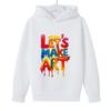 Bunter Graffiti-Kunst-Hoodie für Kinder - Unisex Freizeitjacke mit Farbdruck
