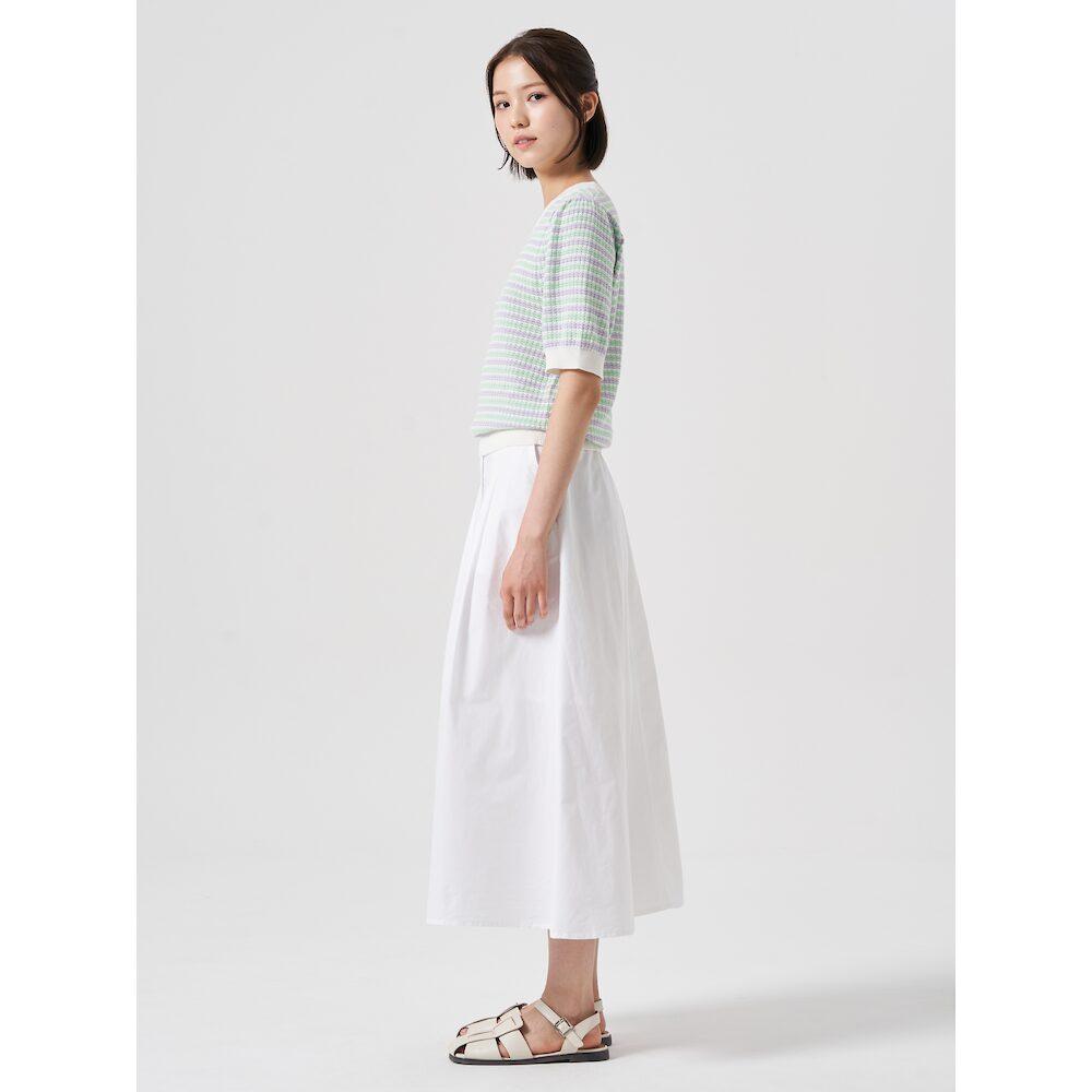 8SECONDS Textured Round Neck Short Sleeve Knit Light Green (324751Ly2L)