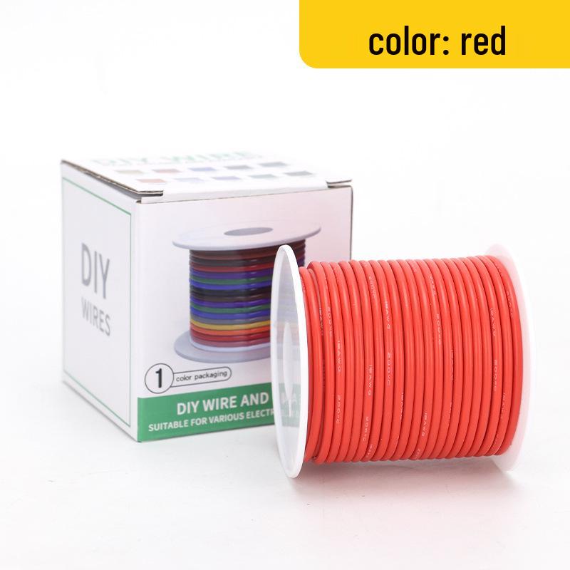 High-Temperature Resistant Silicone Wire for Lithium Battery Connections (14-30 AWG)