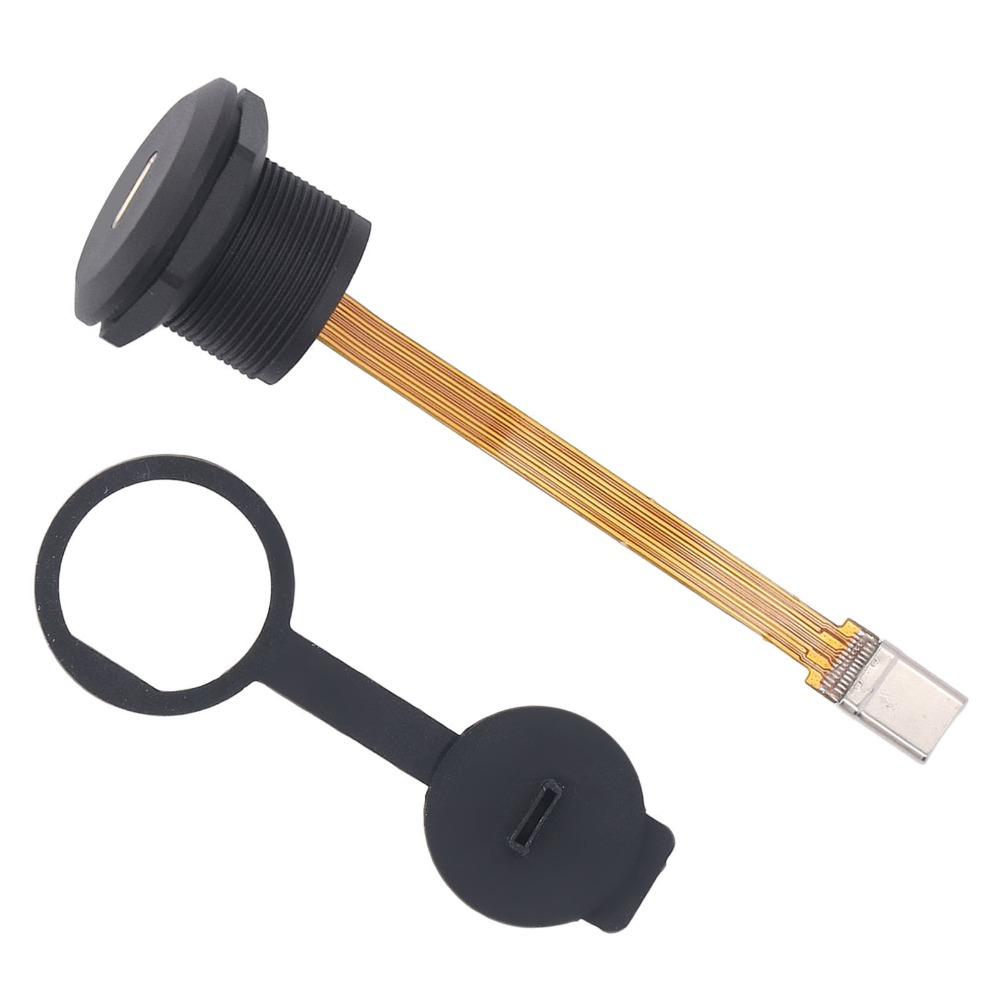 IP67 Waterproof Type C 3.1 Panel Mount Connector FPC Cable Connector Industrial Automation