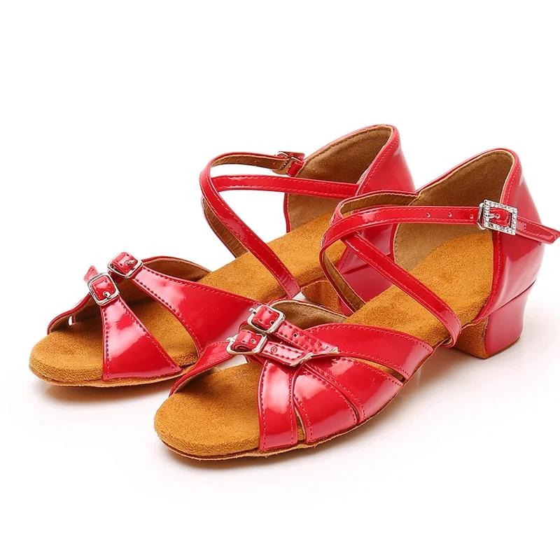 Společenské Dámské Boty na Latinskoamerické Tance Moderní Boty na Pole Dance Balet Salsa Tango Vysoký Podpatek Nastavitelné Latinské Boty pro Dívky Dámy