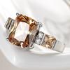Fashion Women Ring with Zircon Gemstone 925 Silver Jewelry Accessories for Wedding Engagement Party Gift Size 6-10
