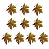 10PCS Bright Fabric Maple Cutouts Fall Party Decoration Supplies X3UC