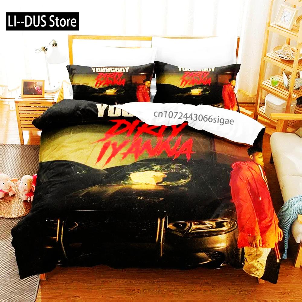 

Comforter Rap Youngboy Never Broke Again Bedding Set Single Twin Full Queen King Size Aldult S For Boys Bedroom 3D Print Comforter (quilt)-EU Single(135*200cm)3pcs