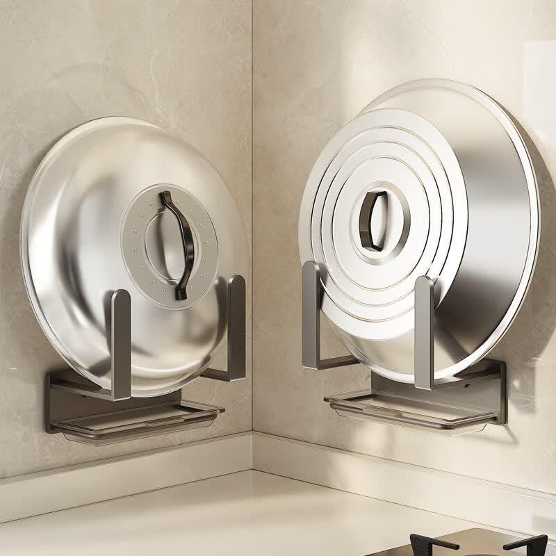 Brangdy Wall-Mounted Pot Lid & Cutting Board Organizer