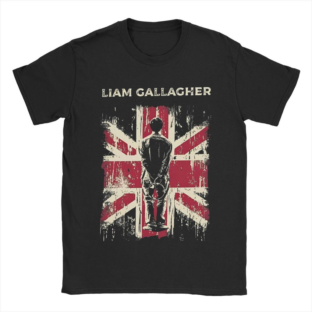 Men Women's Vintage Liam Gallagher Band Singer Graphic Printed Tee Shirt Apparel Vintage Cotton T Shirts Tee Clothing Summer