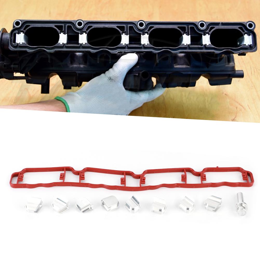 Aluminium Alloy Intake Manifold Delete Kit  Runner Flap Delete Removal Fit for TT A3 A4 2.0T FSI EA113 Engines