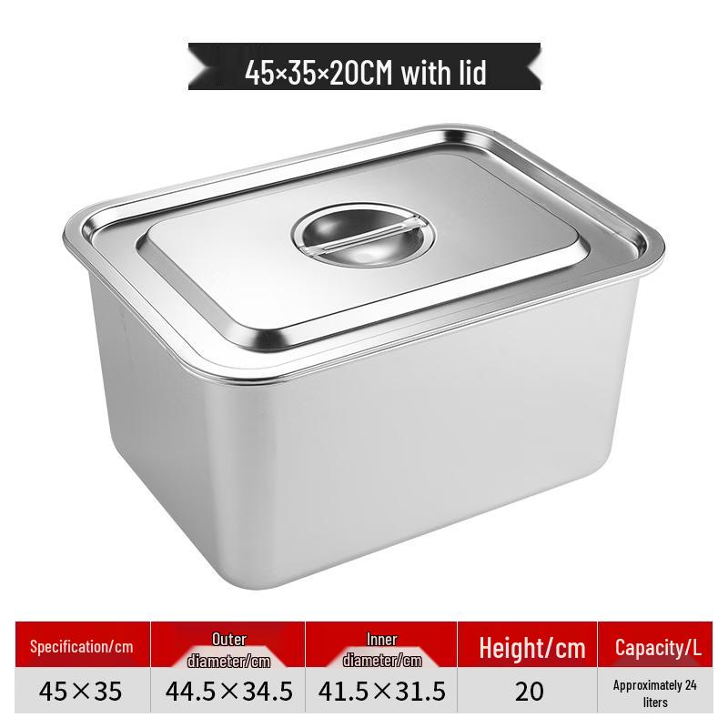 Stainless Steel Buffet Food Pan with Lid