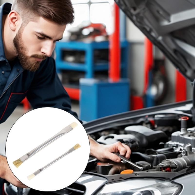 Phone Motherboard Cleaning Brush,Double Head Anti-Static Hard Brush,Motherboard Cleaning Tool Cleaning Brush