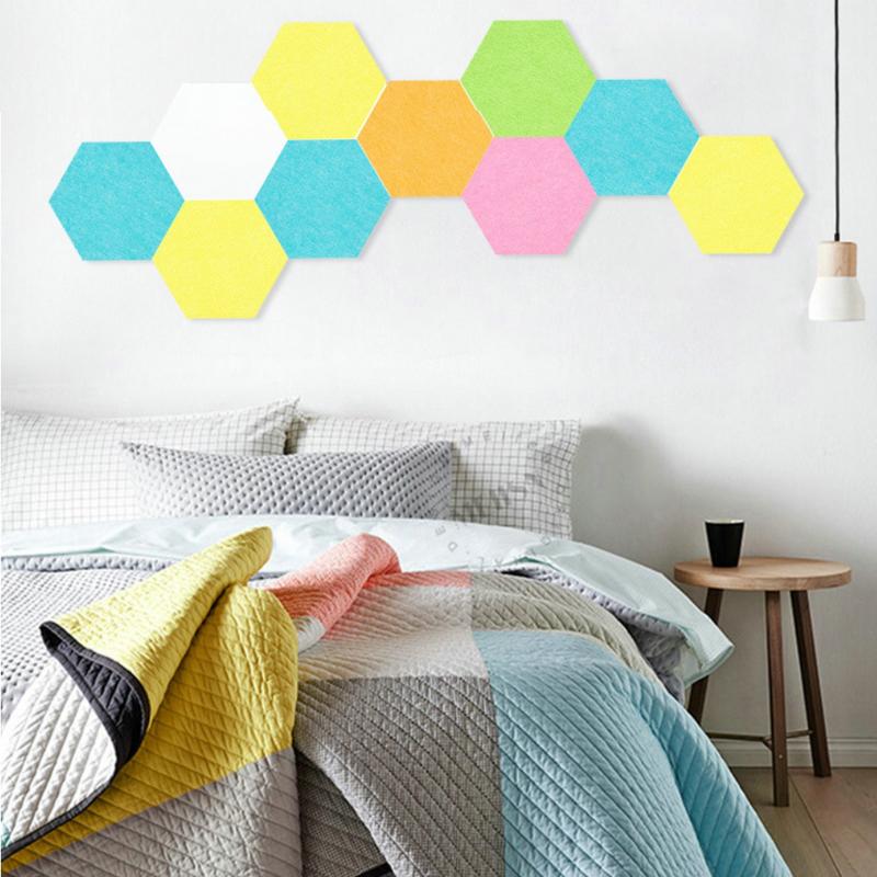6Piece Hexagon Sound Absorbing Wall Panels Bedroom Acoustic Insulation Sound-absorbing Panels Decor Acoustic Absorption Panel