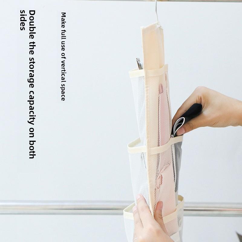 1pc  Double-sided Underwear Storage Bag, Hanging Underwear and Underpants Storage Bag, Compartments for Household Use