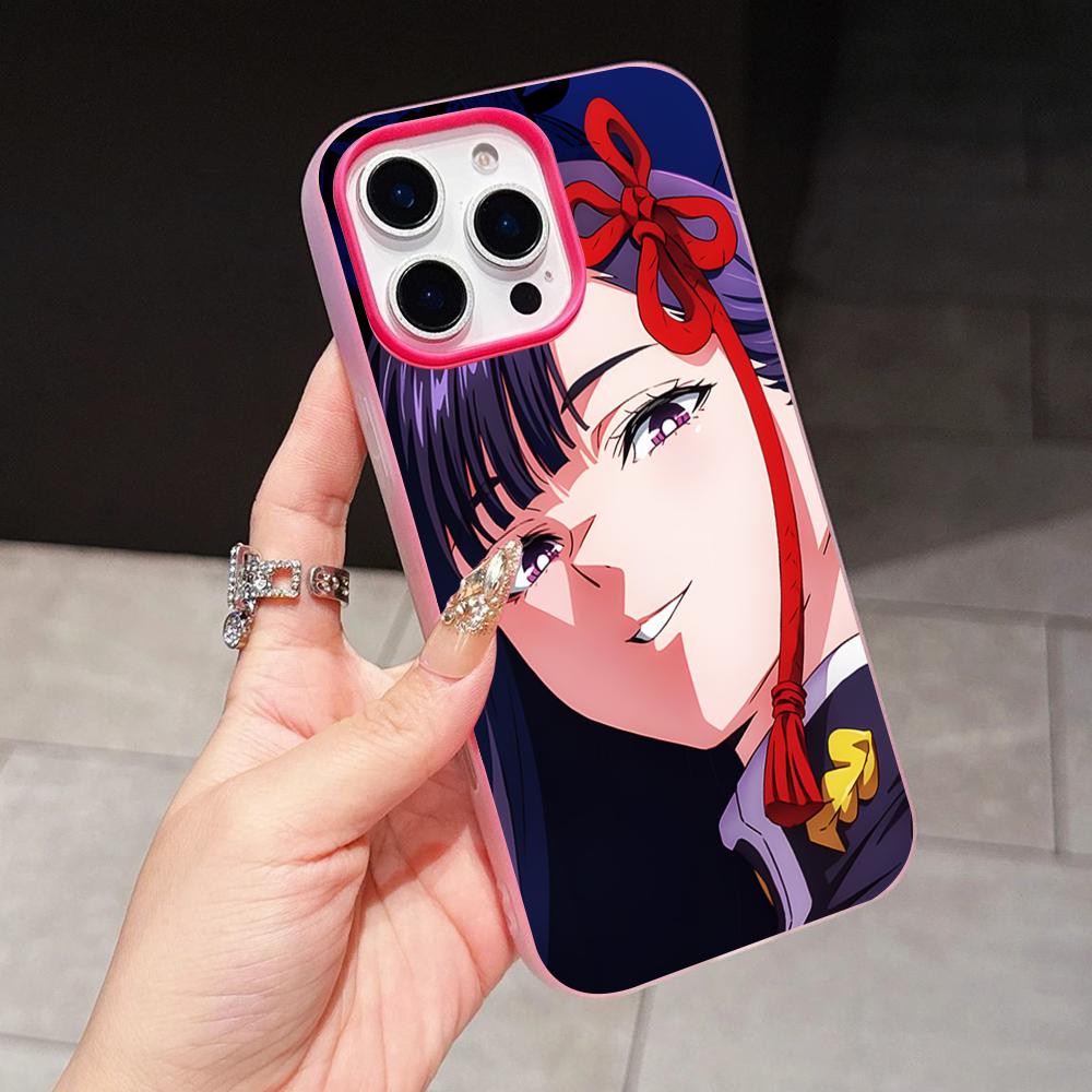 Mato seihei Ren Yamashiro Jelly Double layer Rose Red Mobile Phone Case for iPhone 17 16 15 14 13 12 11 Air Pro Max Plus