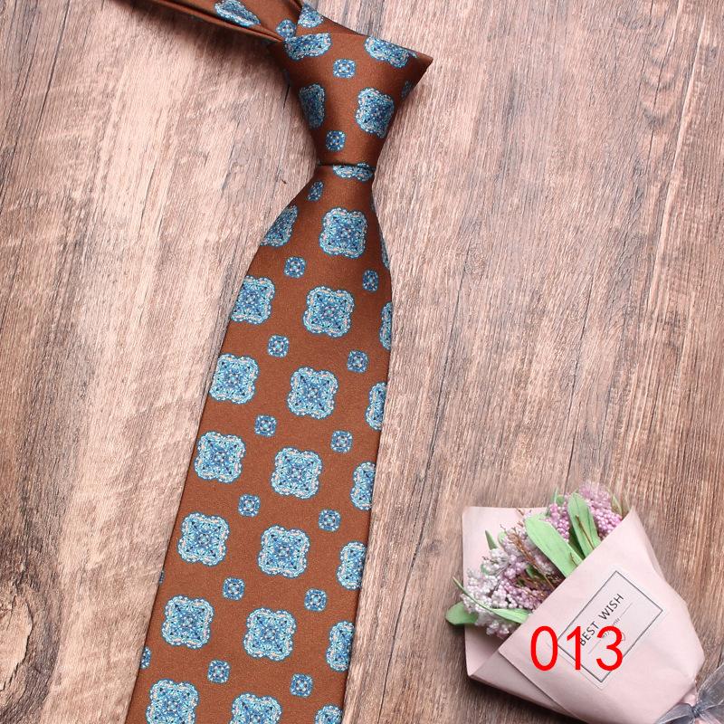 Rael Men'S Tie Business Dress 8Cm Printed Polyester Tie, Flower Casual Professional Tie