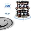 2 Tier  2 Pack Stainless Steel 360 Degree Turntable Rotating Tabletop Stand for Your Dining Table Kitchen Counters and Cabinets