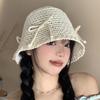 Beach Korean Straw Hat Summer Women Visor Breathable Chic Bucket Hats Fisherman Cap Hand Weaving Girl Fishing Sun Caps For Women