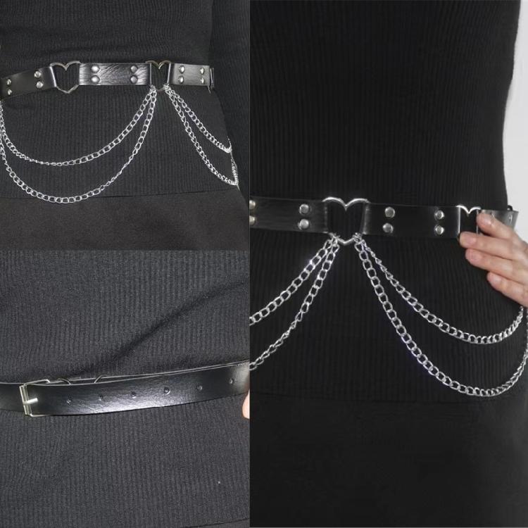Unique Waist Chain Cowgirl Studded Belt for Women Proms Stage and Club Party