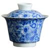 Blue & White Crane Ceramic Floating Gaiwan Tea Set