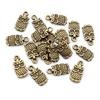 30pcs 15x8mm 19x10mm Antique Silver Plated Bronze Owl Handmade Charms Pendant DIY Jewelry Findings for bracelet necklace
