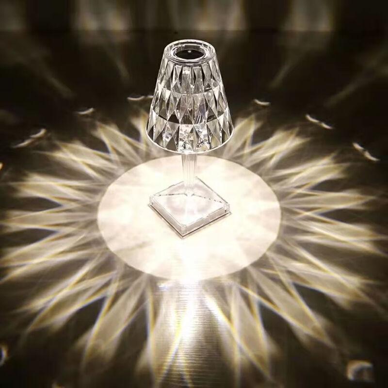 Nu Feng Crystal Diamond Acrylic Touch Table Lamp