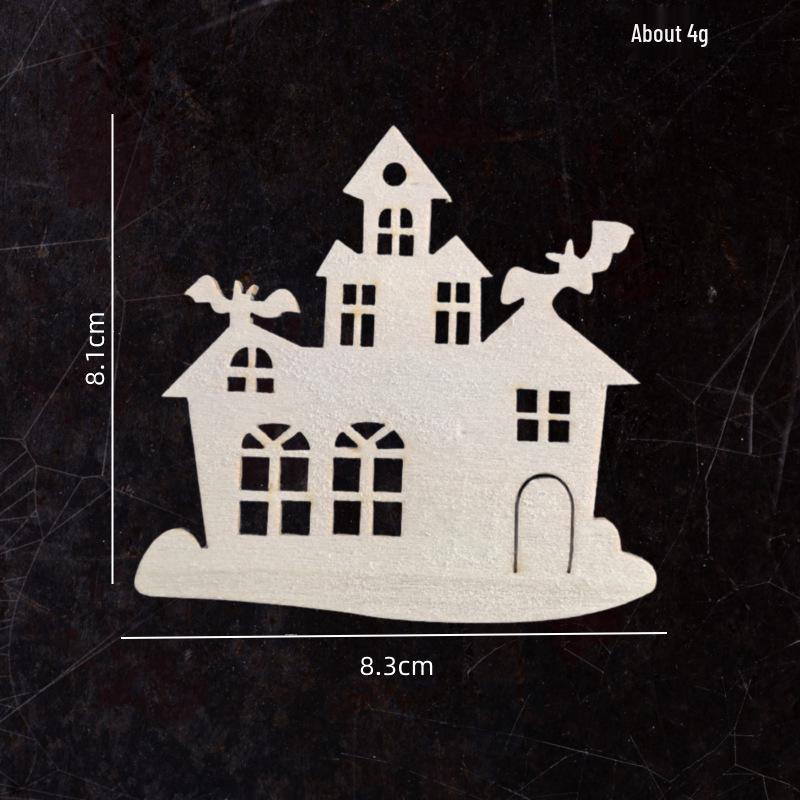 Cross-border Halloween Ghost and Witch DIY Wood Chips for Creative Kids Crafts