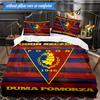3PCS Pogoń Football Crest Bedding Set 2D Printing (Includes 1 Duvet Cover + 2 Pillowcases Coreless), Bedroom decor,Fan gift
