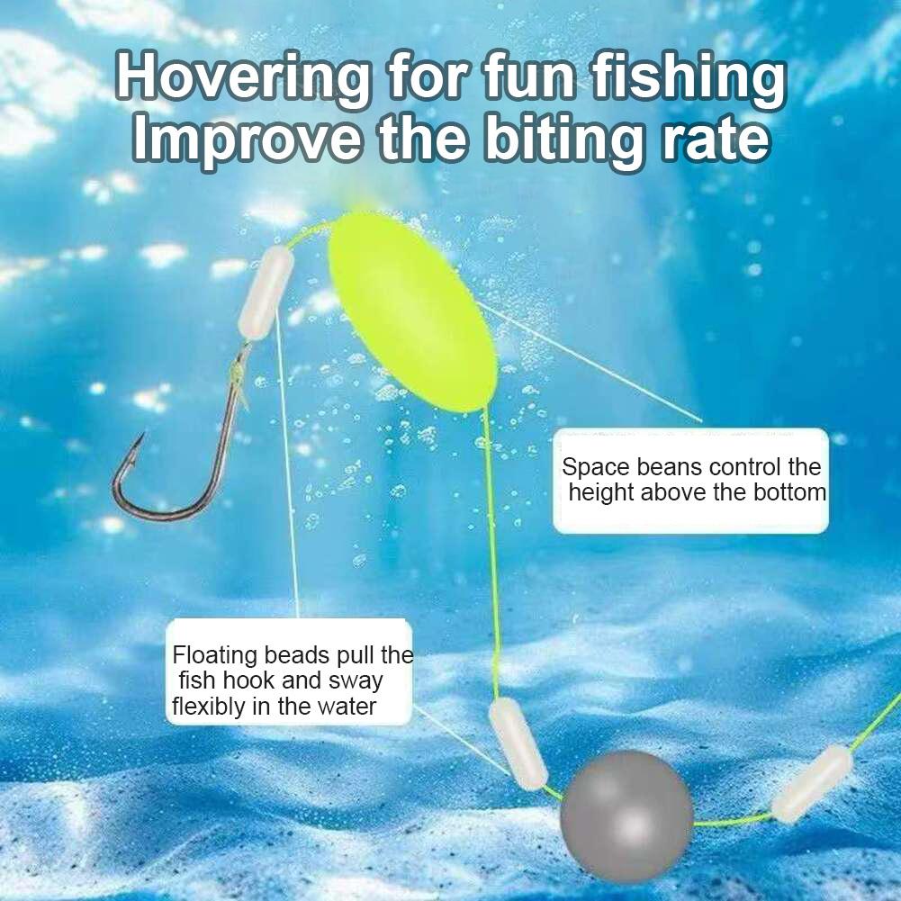 Attractive Silver Finish Double-Hook Rig Fishing Hooks Increased Hook-Up Rates