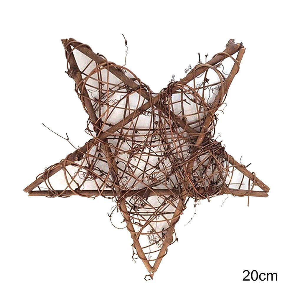 Corona Ghirlanda Anello in Rattan Naturale Essiccato per Natale Artigianato Fai da Te Appeso a Porta Muro Decorazione Forniture per Feste di Matrimonio