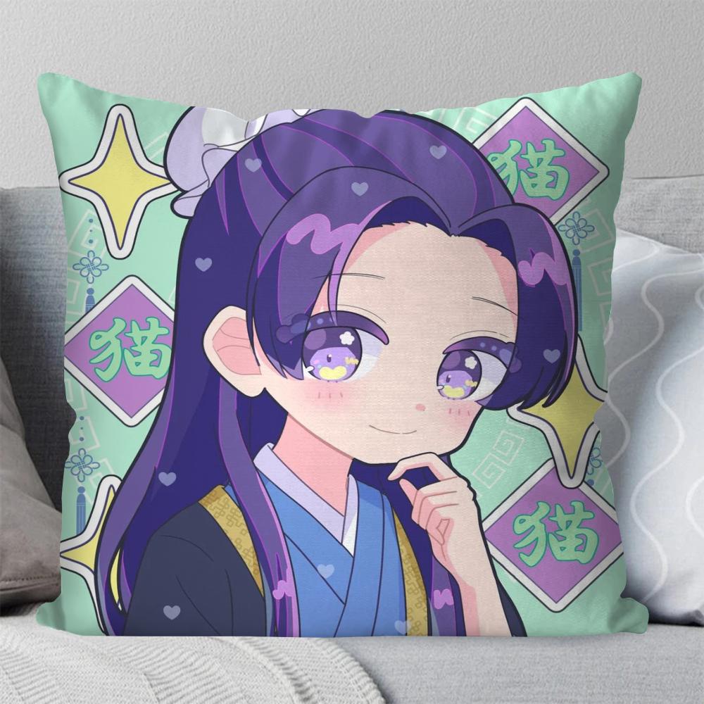 Die Tagebücher der Apothekerin Animations-Kissenbezug Quadratisches Kissen Schlafzimmer Sofa Freizeit Komfort Kissen Wohnzimmer Heimdekoration 40X40