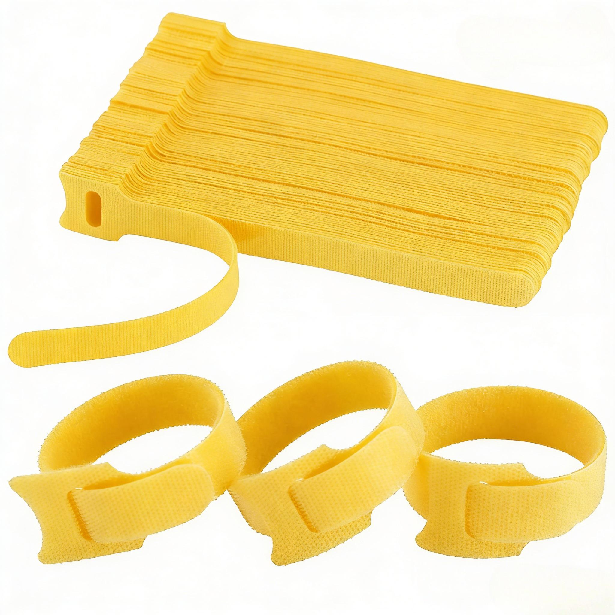 

Cable Organizer Winder, Tape Protector for Wire Ties, Phone Cord Management, Home Office Accessory 10PCS жовтий