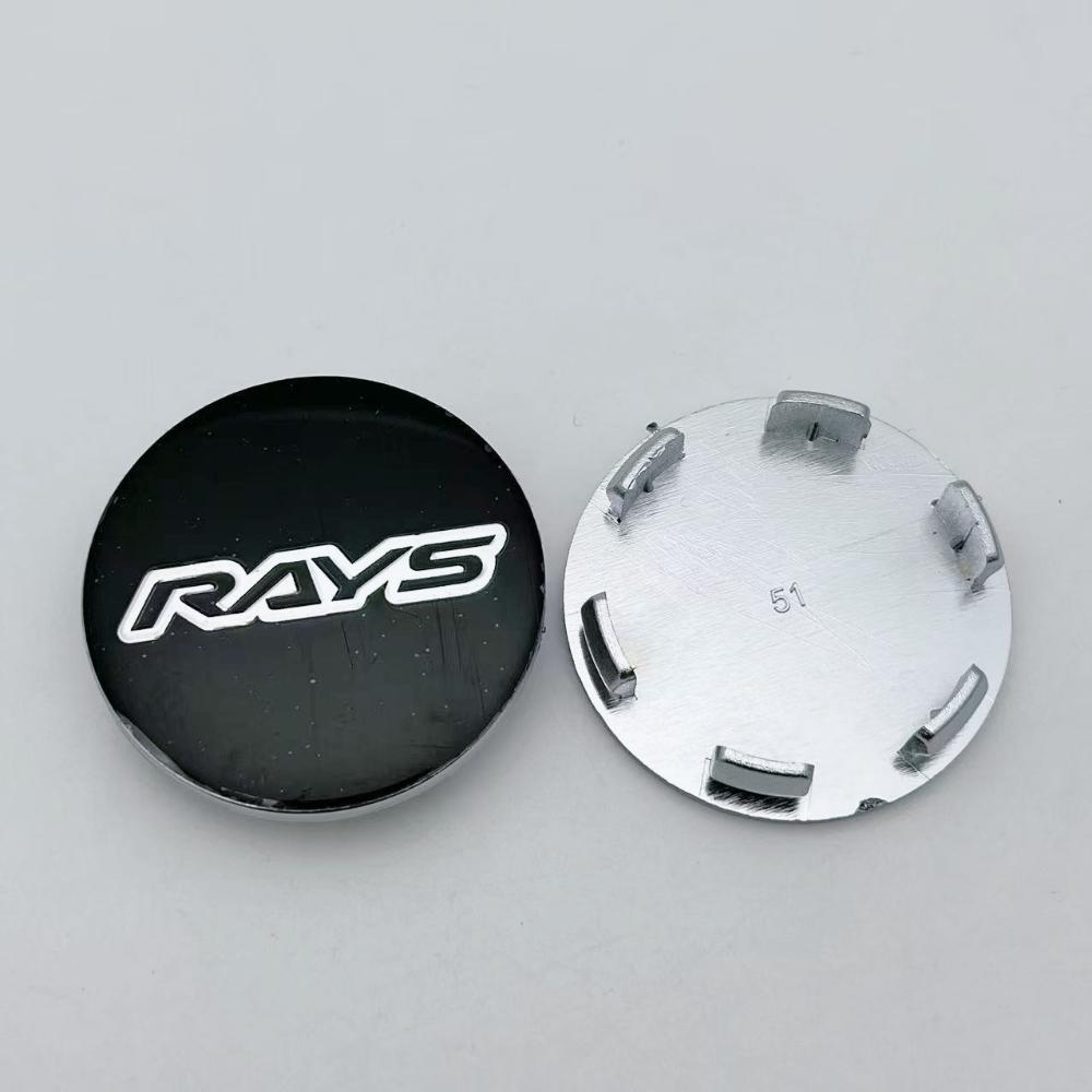 4pcs 51mm Car Wheel Center Caps with Rays Logo Emblem Wheel Rims hub cap Auto Rim Centre Cover Hubcap Car Styling Accessories
