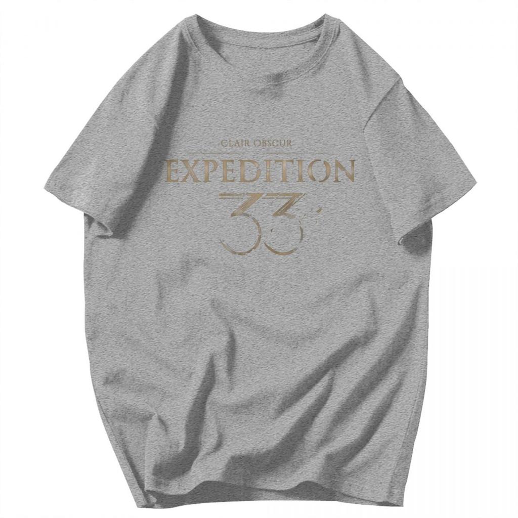 Men T Shirt Clair Obscur Expedition 33 Video Game Idea Y2K Graphic Tees Unisex Clothing T Shirts