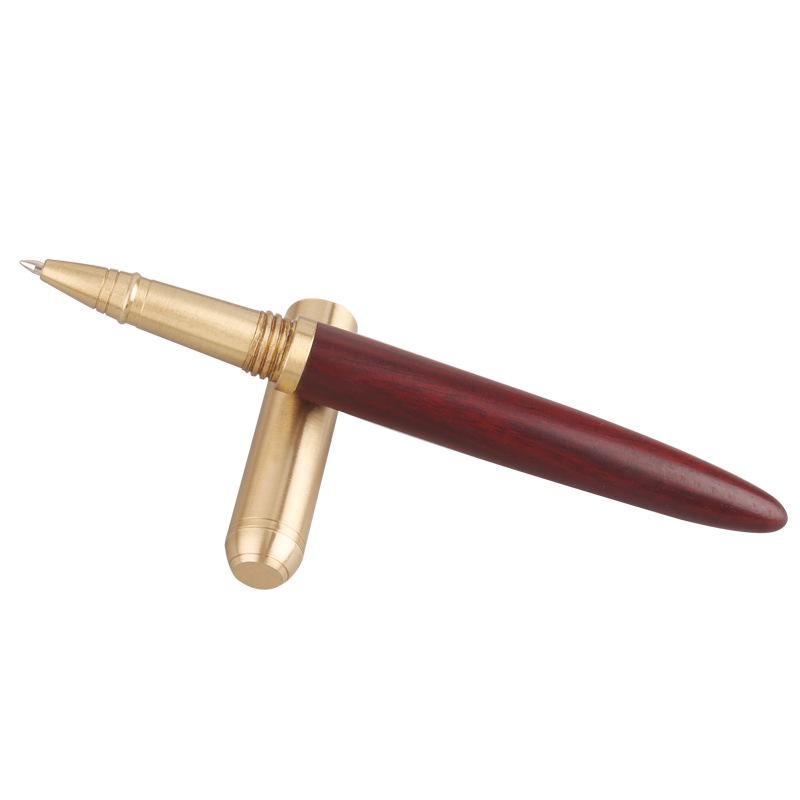 Rosewood Signature Business & Student Pen Set - Includes Ballpoint and Fountain Pen with Custom Logo in Gift Box.
