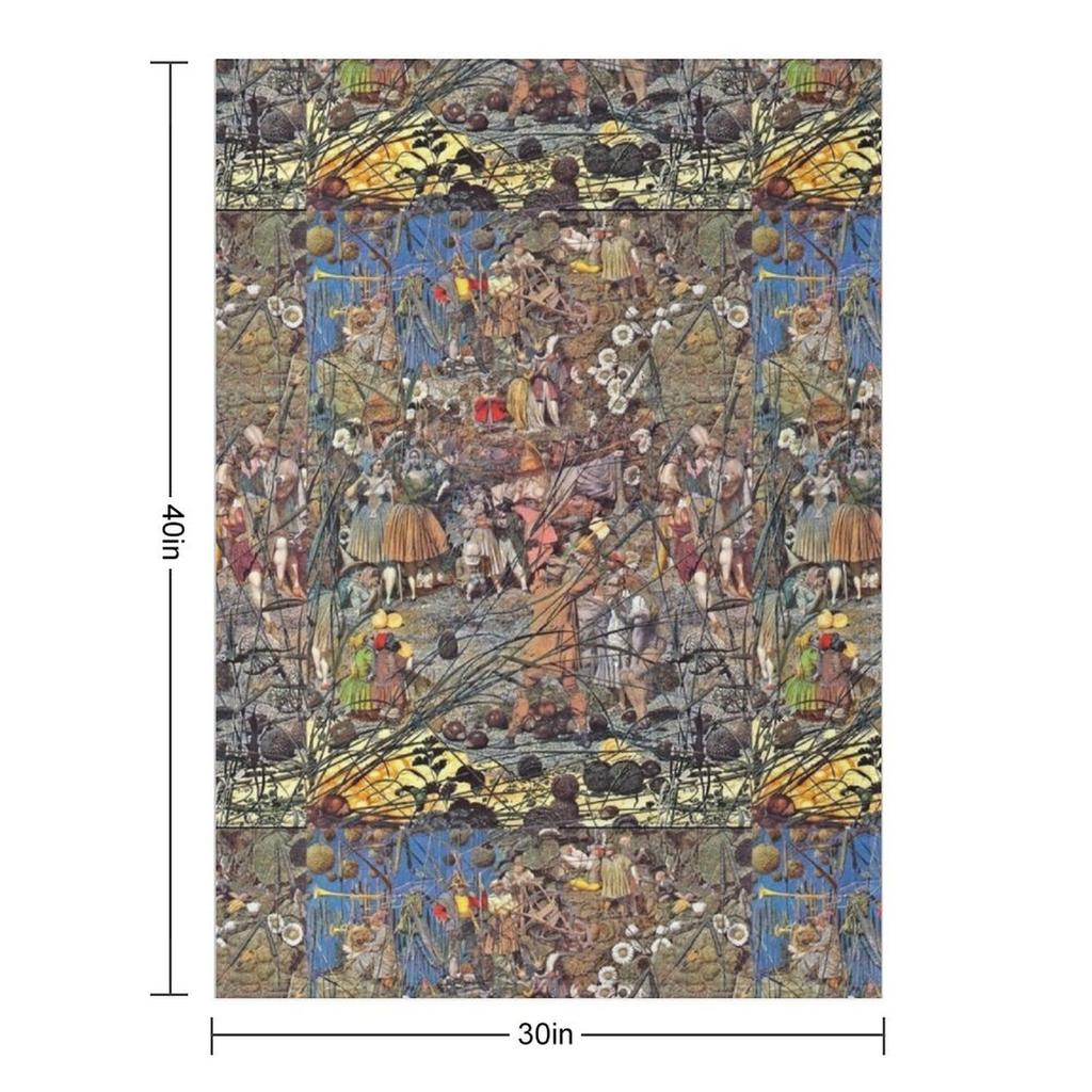 The Fairy Feller's Master Stroke - Richard Dadd viktorianisches klassisches Gemälde Wurfdecke kariert auf dem Sofa weichste Decken