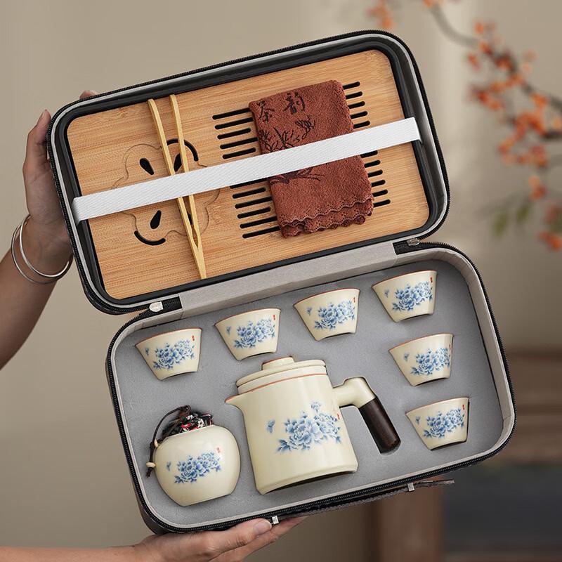 Zhuchuang Jingpin Ruyao Peony Tea Set