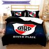 3pcs Club Atlético River Plate Pattern Bedding Set Duvet Cover Set Includes Duvet Cover &pillowcases,perfect All Season Bedroom Decoration&gift