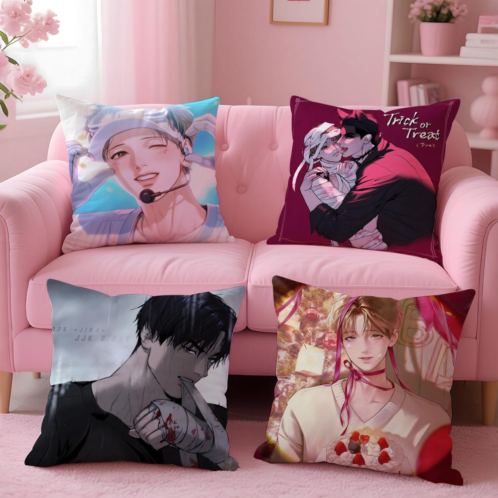 J-JINX Bl Comics Cushion Cover Comfortable Reversible Pillow Cover Ideal For Car Sofa Bedroom & Beyond
