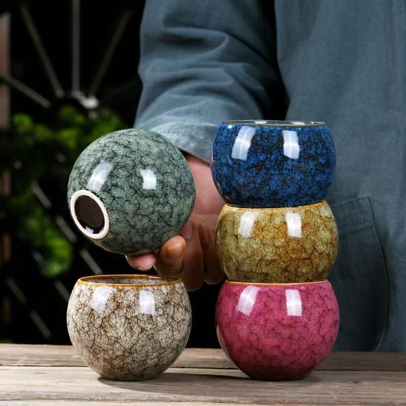 Five Elements Large Capacity Kung Fu Tea Cup - Master Tasting Cup with Gift Box