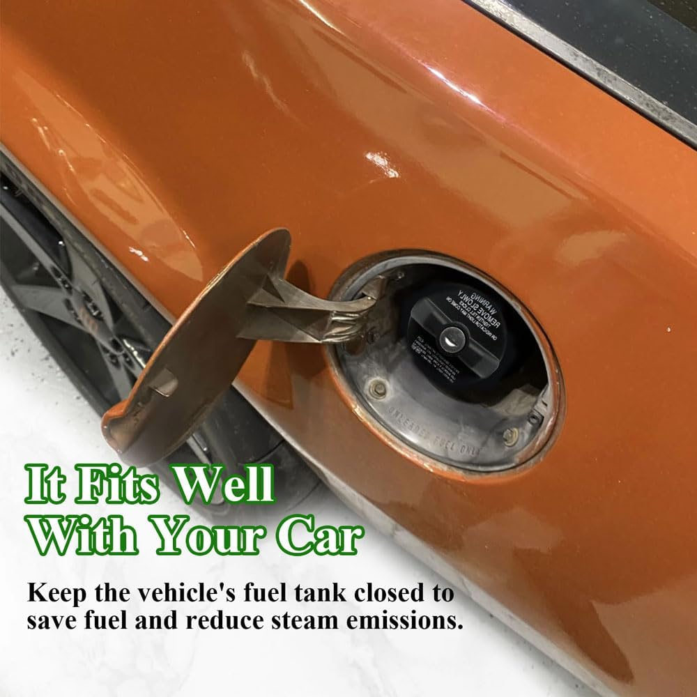 Locking Gas Cap Fuel Tank With Key, Gas Cap Lock Locking Fuel Cap Cover Replacement For Toyota 4Runner, Chevy Silverado 1500 2500 3500, Nissan GMC