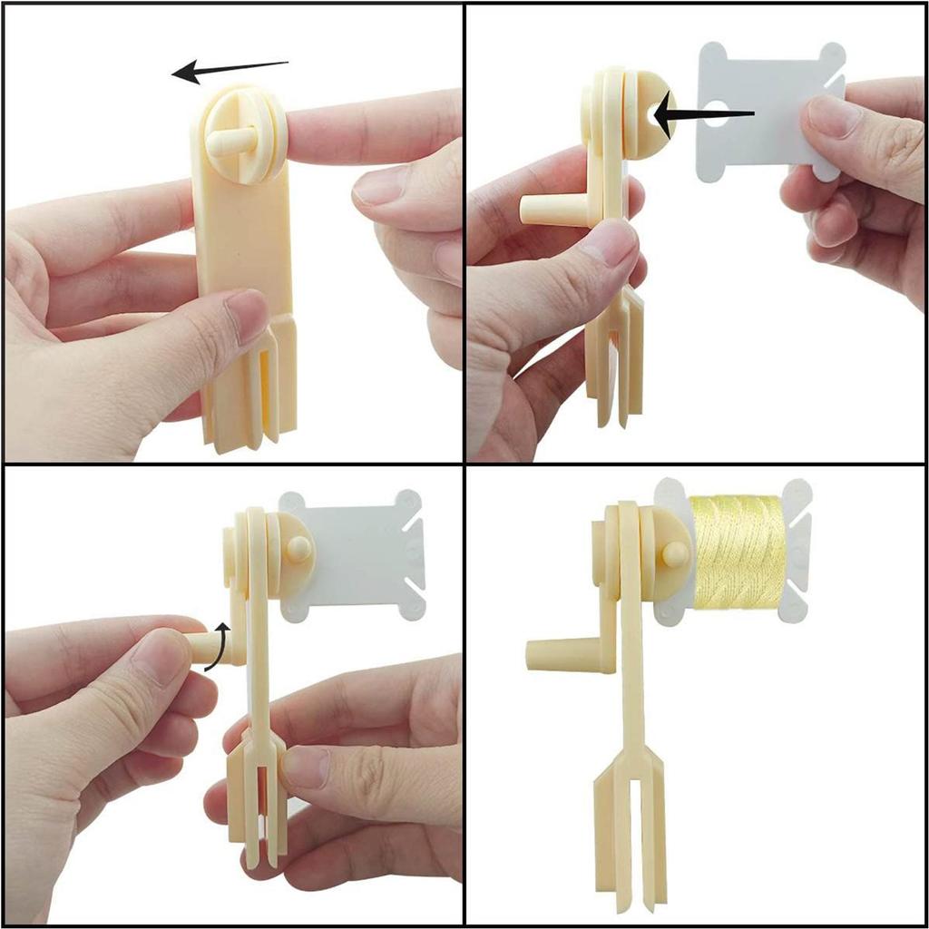 Plastic Embroidery Floss Bobbins Embroidery Floss Organizer For CrossStitch Yarn Bobbin Winder For DIY Sewing Thread Storage