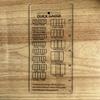 Crochet Gauge Measuring Tool Portable Precise  For Efficient  Counting In Craft Projects