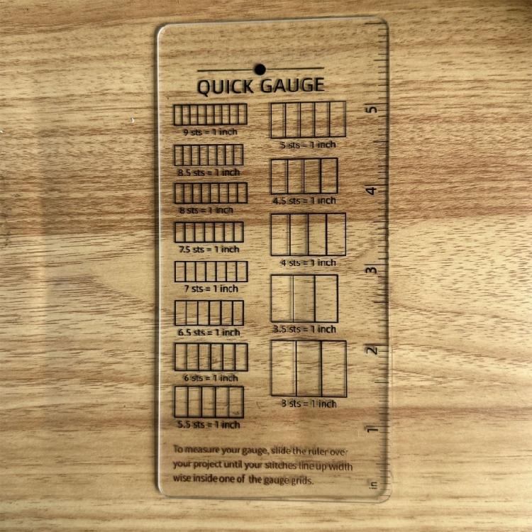 Crochet Gauge Measuring Tool Portable Precise For Efficient Counting In Craft Projects