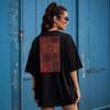 American Retro Persian Carpet Print Short-sleeved T-shirt for Men and Women of the Same High Street Loose Oversize Couple