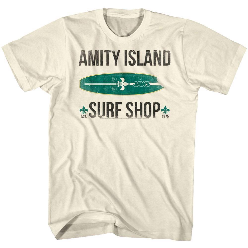 Jaws Amity Island Surf Shop Men T Shirt S